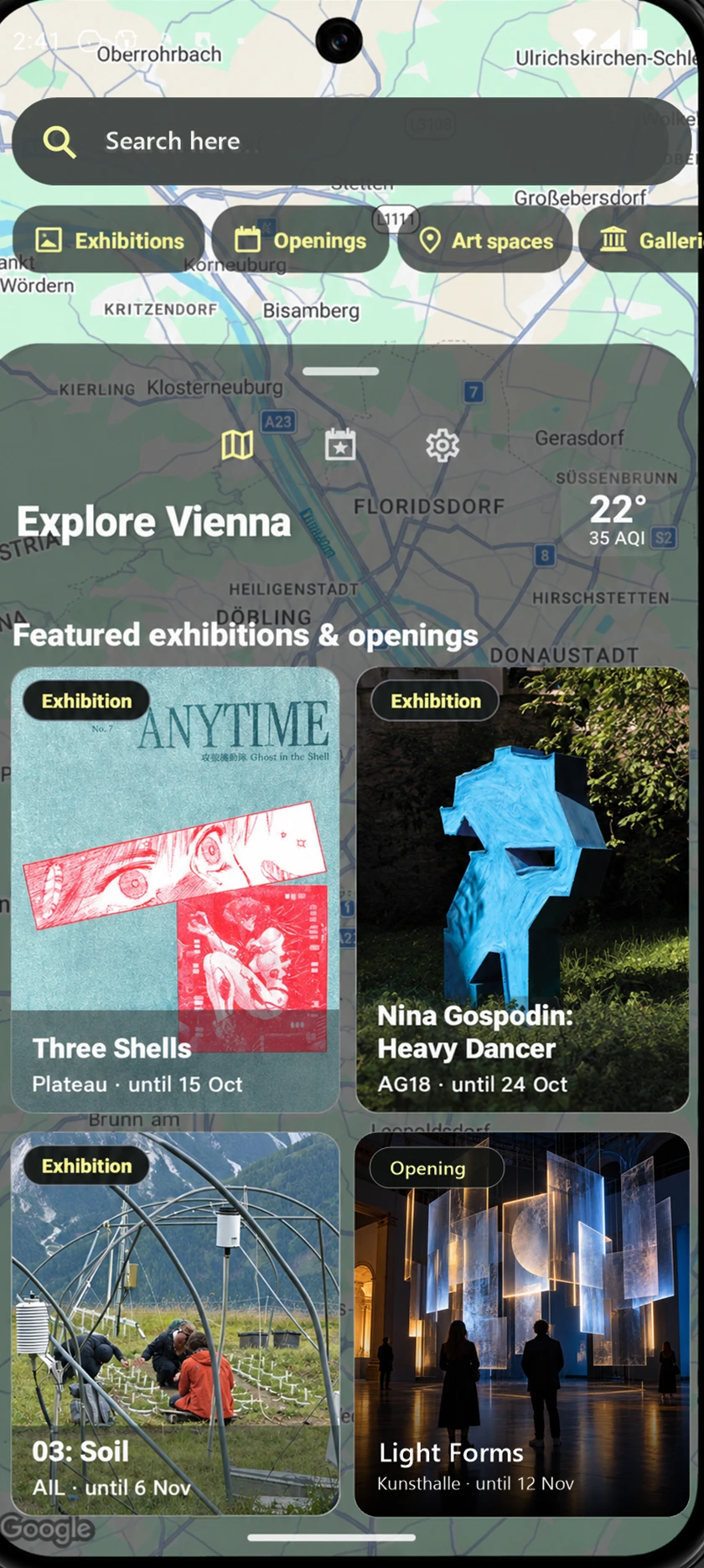 ONE_APP featured places and events around Vienna